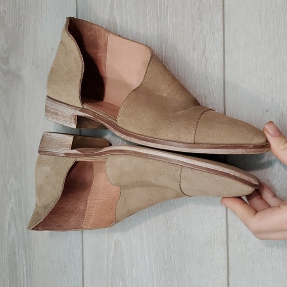 Free People Womens Royale Flat Side CutOut Ankle Boots shoes sz 37/6.5-7 - Picture 11 of 16